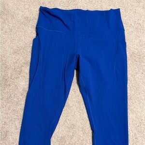 Lululemon Wunder train high rise crop with pockets 23”